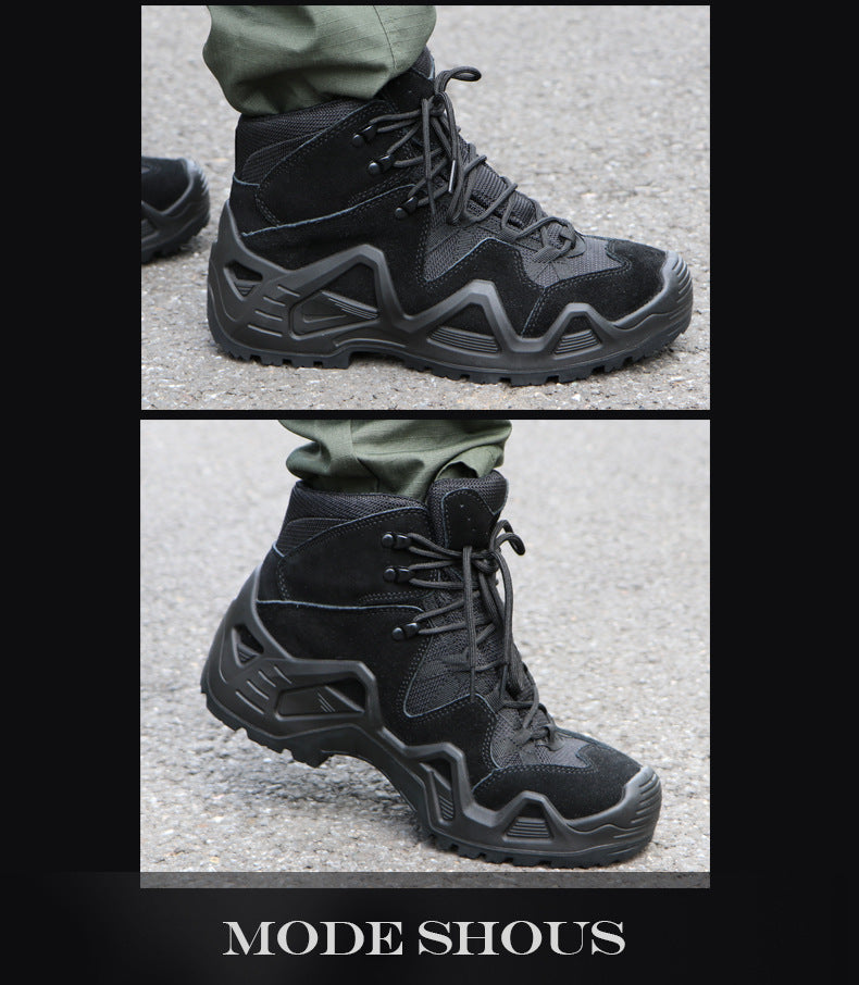 Men's Boots Tactical Shoes Men's Outdoor Shoes Combat Boots Waterproof Shoes Sports Hiking Shoes
