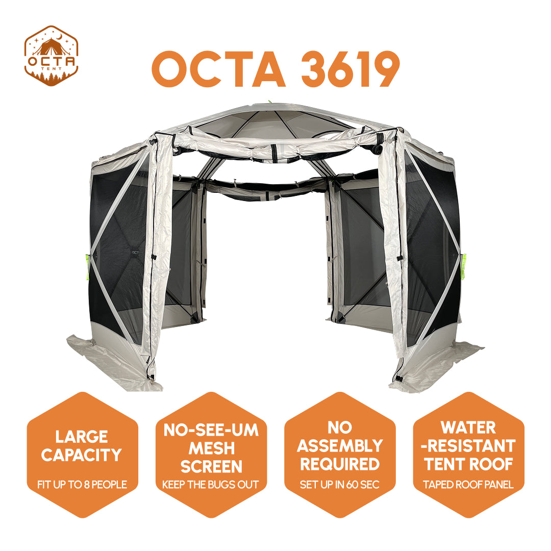 Octa Tent 3619 easy quick set up shelter