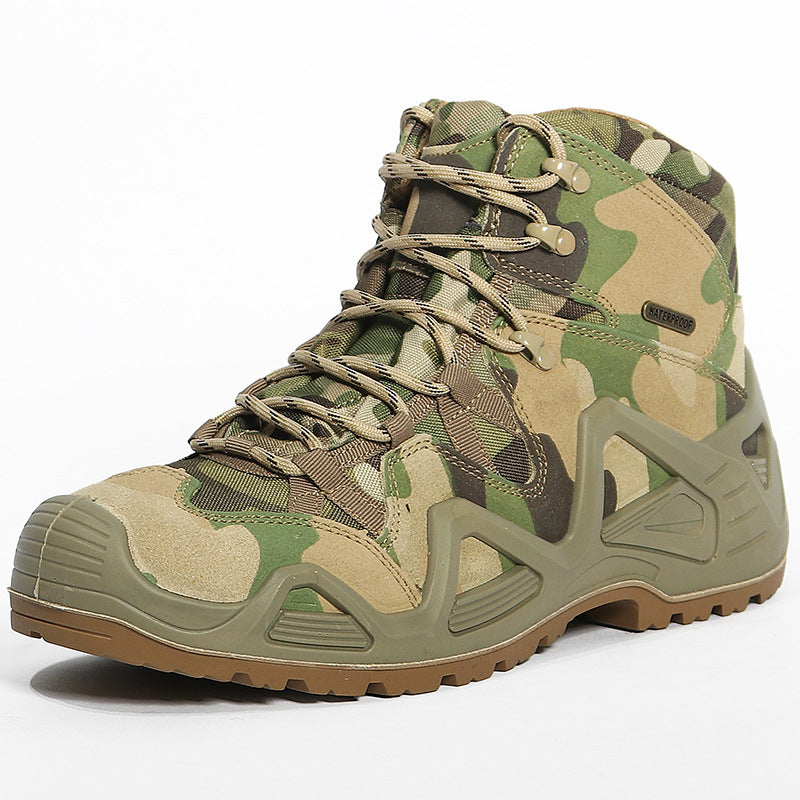 Men's Boots Tactical Shoes Men's Outdoor Shoes Combat Boots Waterproof Shoes Sports Hiking Shoes
