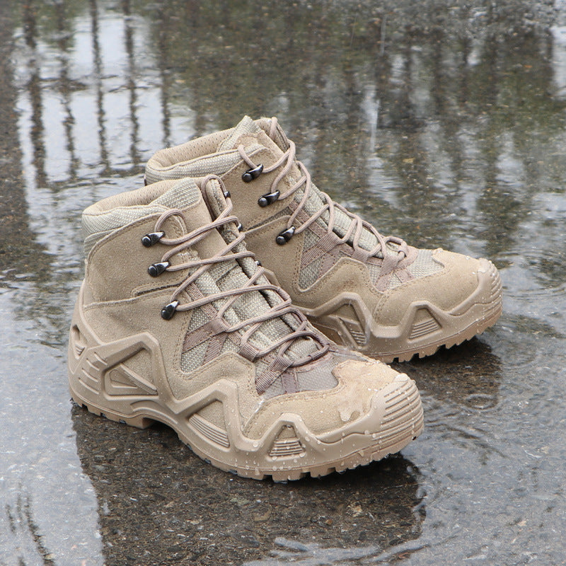 Men's Boots Tactical Shoes Men's Outdoor Shoes Combat Boots Waterproof Shoes Sports Hiking Shoes